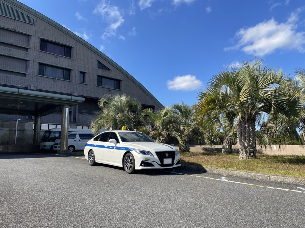 デイスターゴルフクラブで待機中の藤崎タクシー