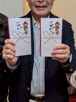 小見川東急ゴルフ倶楽部のコンペでニアピンを2つ獲得した藤﨑タクシー。